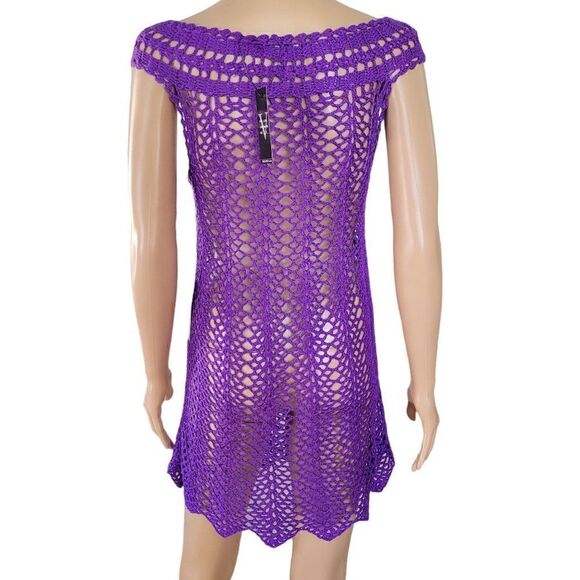 Vertigo Crochet Coverup Tank Dress (Size M) - Picture 4 of 9
